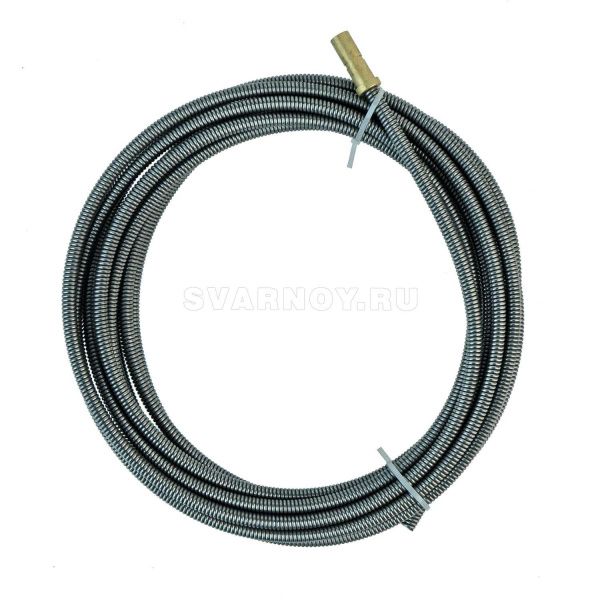 122.0082 Направляющий канал SVR 2,0-2,4 мм 5 метров (стальная спираль с латунным ниппелем без оплётки) (MIG/MAG)