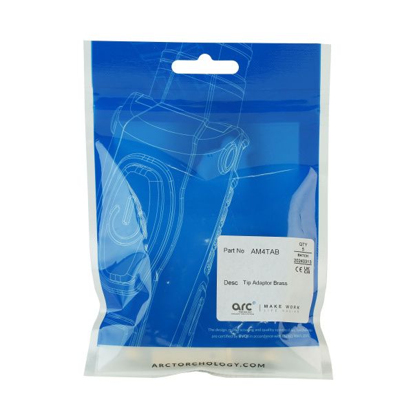 AM4TAB Вставка под наконечник Arc М10 латунная 46,5 мм (MIG/MAG)