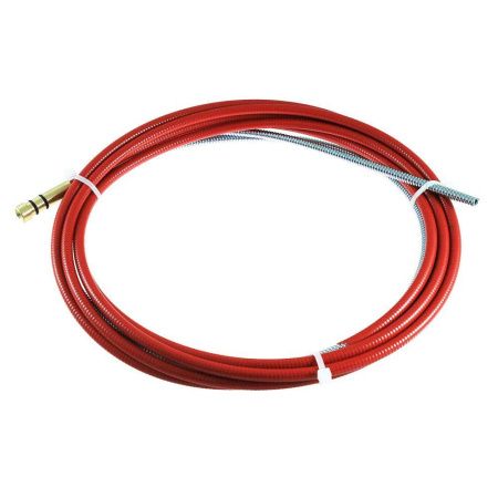 AM6SL-1012-30 Направляющий канал Arc 1,0-1,2 мм 3 метра (стальная спираль с латунным ниппелем в красной оплётке) (MIG/MAG)
