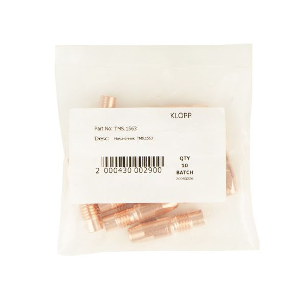 140.1563 Контактный наконечник Thomson М12 CuCrZr 1,2x45,0 мм для роботизированных горелок Abicor Binzel Compact W600