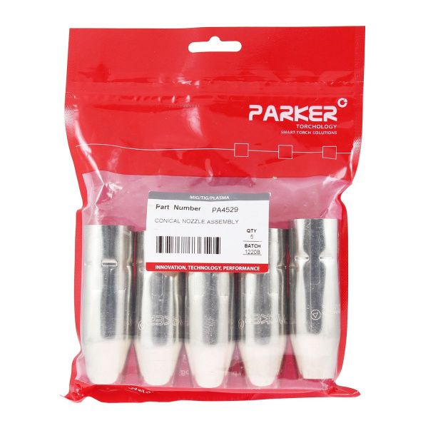 PA4529 Сопло газовое Parker сильно коническое медное 16 мм для полуавтоматической горелки SGA-LW 455A (MIG/MAG)