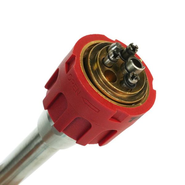 TRM613W-45L Гусак для горелки TRM613W, угол 45гр., прямолинейный участок 124,75мм (3)