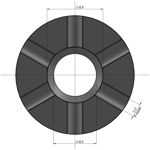 JH140181006 Кольцо керамическое для приварки шпилек,d.18 mm (SVR-UF6.51018) (2)