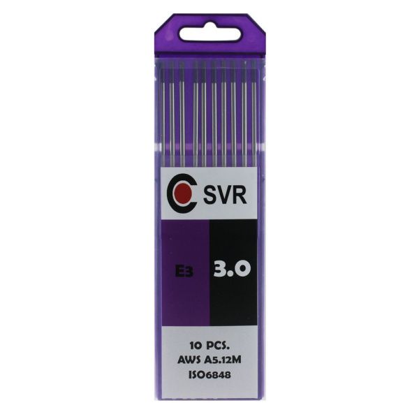 Вольфрамовые электроды Е3 (фиолетовые) 175мм д.3,0 мм (pack)