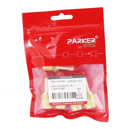 P45V27-3.0 Держатель цанги Parker с газовой линзой 3,0x50,0 мм (TIG)