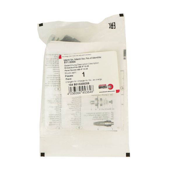 511.0304 Панельная розетка скрп 10-25 Abicor Binzel