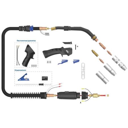 Сварочная полуавтоматическая горелка Arc M6 с управлением на рукоятке 5 метров (MIG/MAG)