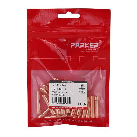 PSTB13N24 Цанга Parker укороченная для газовой линзы 3,2x30,5 мм (TIG)