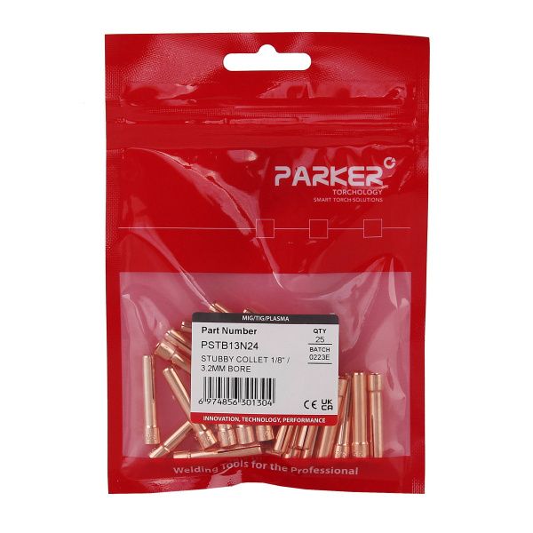 PSTB13N24 Цанга Parker укороченная для газовой линзы 3,2x30,5 мм (TIG)