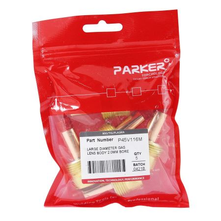 P45V116M Держатель цанги Parker с увеличенной газовой линзой 2,0x50,0 мм (TIG)