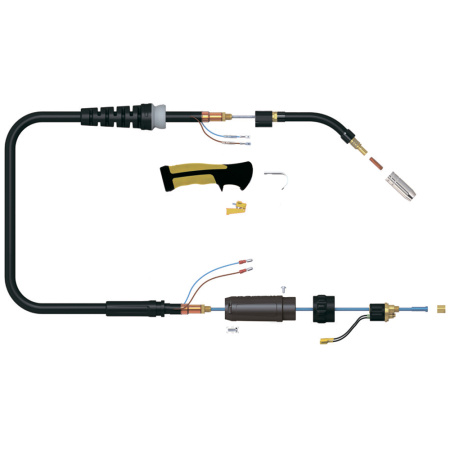 Сварочная полуавтоматическая горелка Uniarc SVA 1500 Progrip Lite с облегченным шланговым пакетом 5 метров (MIG/MAG)