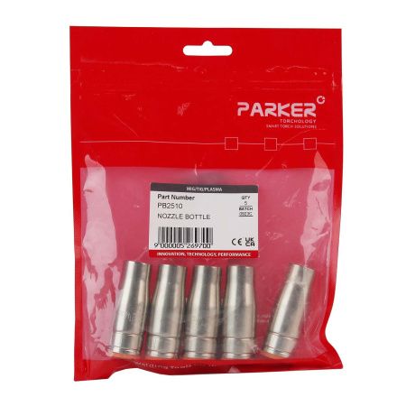 PB2510 Сопло газовое Parker бутылочное 14,5 мм для горелок SGB 250A / SGF 250A / SB 250A Auto (MIG/MAG)