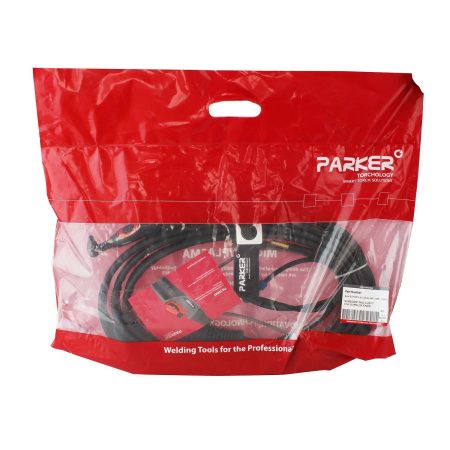 Сварочная аргонодуговая горелка Parker SGT 20FX с гибким гусаком и разъёмом с быстросъёмом 8,9 мм 8 метров для TIG сварки в среде аргона