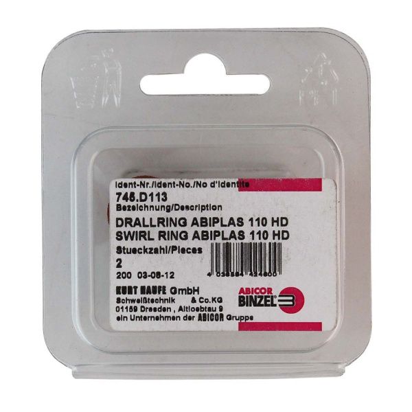 745.D113 Завихрительное кольцо к ABIPLAS CUT 110 (pack)