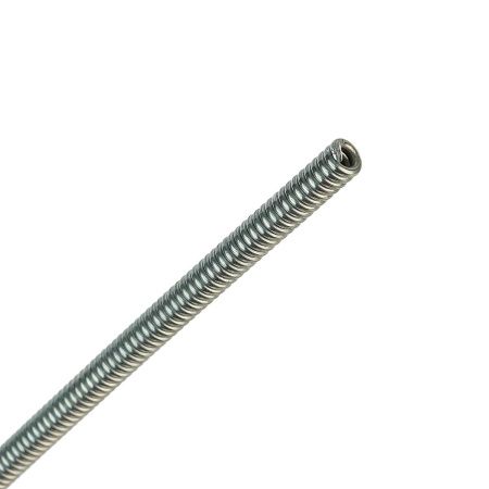 TRM152B-12-23 Направляющий канал TRM 1,0-1,2 мм 2 метра (стальная спираль с латунным ниппелем без оплётки)