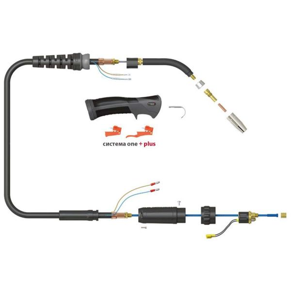 Сварочная полуавтоматическая горелка Parker SGA-LW 155A с облегчённым сварочным кабелем 5 метров (MIG/MAG)