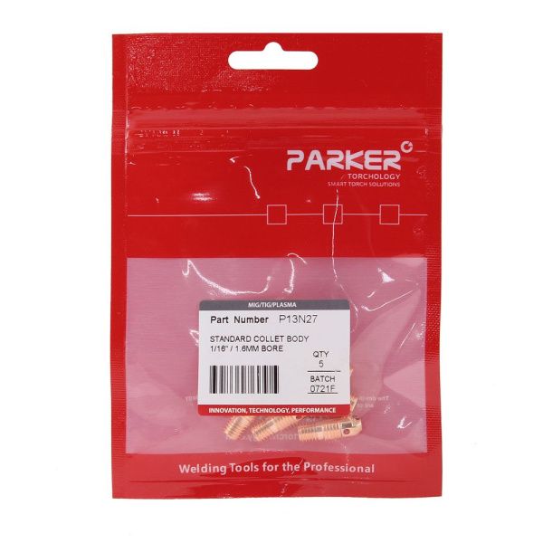 P13N27 Parker Standard collet body 1.6MM bore (pack)