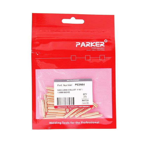 P53N64 Цанга Parker для газовой линзы 1,6x23,2 мм для горелок SGT 24W / 150F / 200F / 225F с головой P24 (TIG)