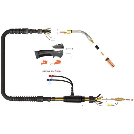 Сварочная полуавтоматическая горелка Parker LMBP Push-Pull 401W 8 метров (MIG/MAG)