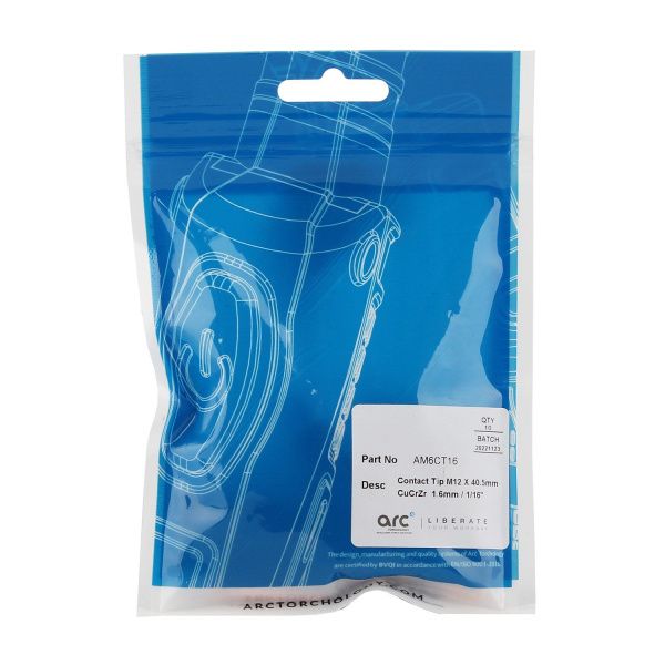 AM6CT16 Контактный наконечник Arc М12 1,6 L40,5 CuCrZr (MIG/MAG)