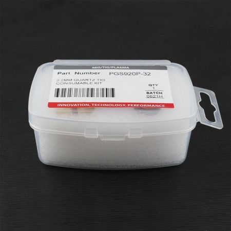 PGS920P-32 Набор расходных частей Parker с соплом из кварцевого стекла 3,2 мм для горелок SGT 9 / 20 (TIG)