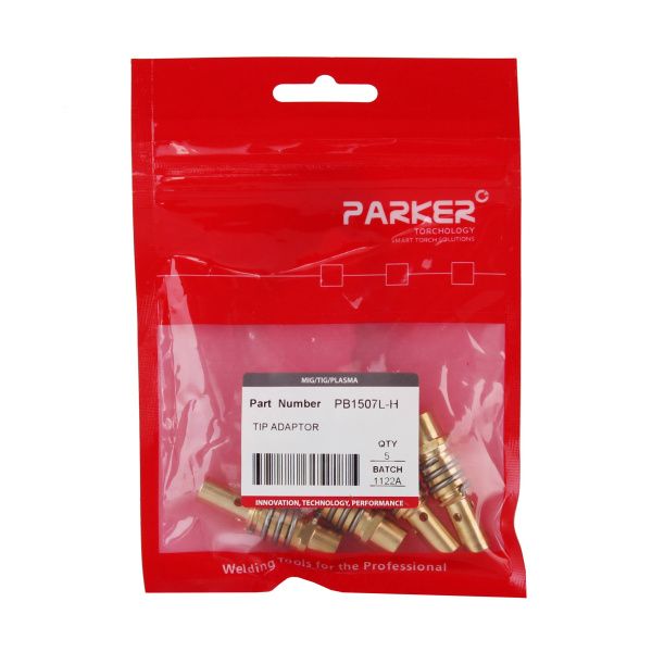 PB1507L\H Вставка под наконечник Parker М6 латунная 42,0 мм с левой резьбой (MIG/MAG)