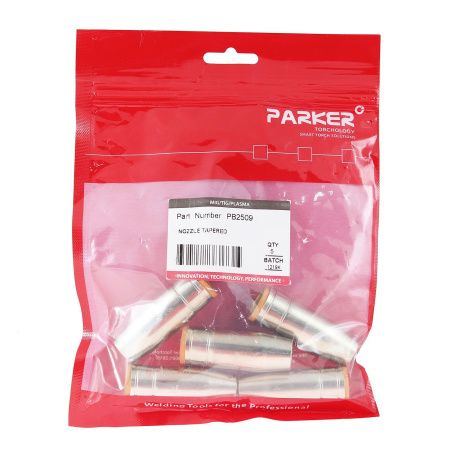 PB2509 Сопло газовое Parker сильно коническое медное 12 мм для горелок SGB 250A / SGF 250A / SB 250A Auto (MIG/MAG)