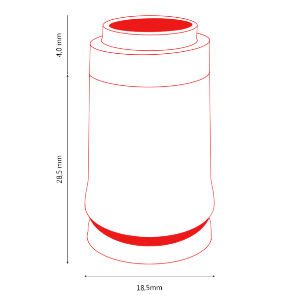 P20-180 Голова горелки Parker 180° для горелок SGT 150F / 200F / 225F (TIG)