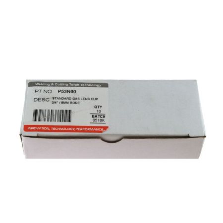 P53N60 Сопло Parker керамическое укороченное для газовой линзы №6 10,0x25,0 мм (TIG)