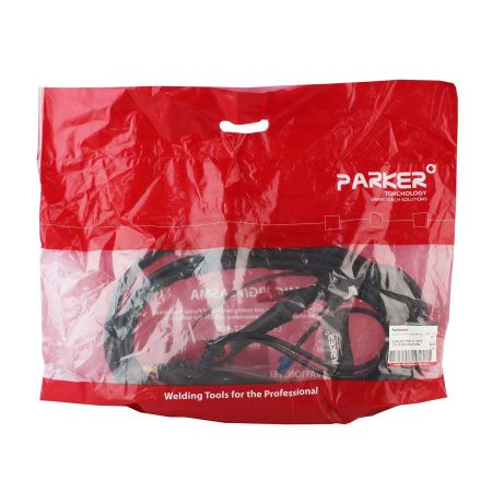Сварочная аргонодуговая горелка Parker SGT 225F с гибким гусаком и маленькой головой SGT 24 4 метра для TIG сварки в среде аргона