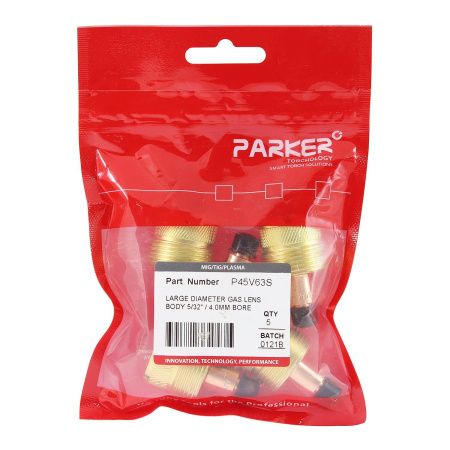 P45V63S Держатель цанги Parker с увеличенной газовой линзой 4,0x40,5 мм (TIG)