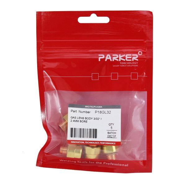 P18GL32 Держатель цанги Parker с газовой линзой 2,4x19,5 мм для горелок SGT 18SC / SGTCW 18SC (TIG)