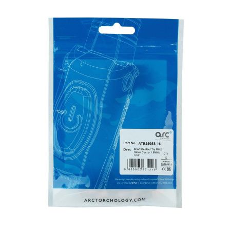 ATB2505S-16 Контактный наконечник Arc М6 1,6 L18,0 укороченный CuCrZr (MIG/MAG)