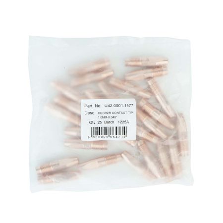 U42.0001.1577 Контактный наконечник Uniarc М10 1,0 L40,0 CuCrZr (MIG/MAG)