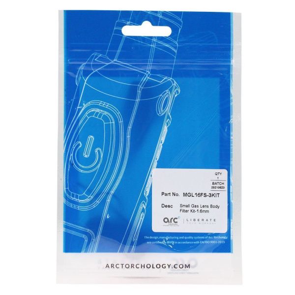 MGL16FS-3KIT Arc Medium gas lens body filter kit-1.6mm (pack)