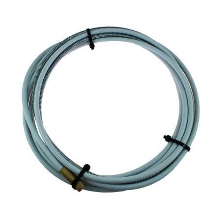 PB4532-40B Направляющий канал Parker 1,4-1,6 мм 4 метра (стальная спираль с латунным ниппелем в белой оплётке) (MIG/MAG)