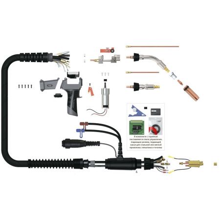 Сварочная полуавтоматическая горелка Parker Push-Pull SGP 401W с мотором 42В, 8 метров (MIG/MAG)