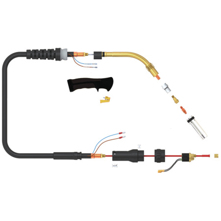 Сварочная полуавтоматическая горелка Uniarc SVA 3600 Proline Lite с облегченным шланговым пакетом 5 метров (MIG/MAG)