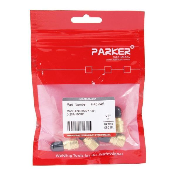 P45V45 Parker Gas lens body 3.2mm bore (pack)