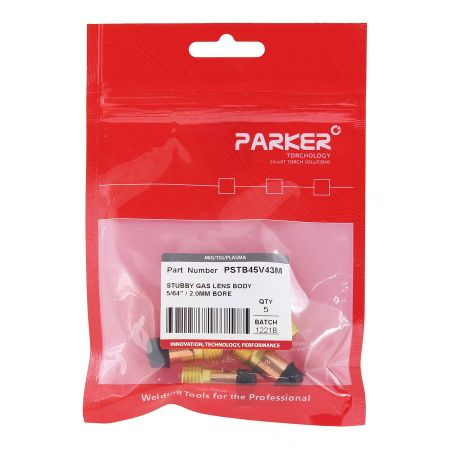 PSTB45V43M Держатель цанги Parker с укороченной газовой линзой 2,0x27,0 мм (TIG)