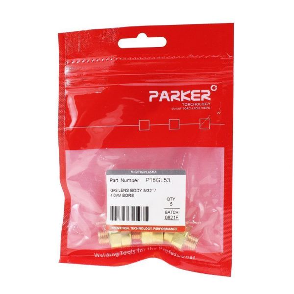 P18GL53 Parker Gas lens body 4mm bore (pack)