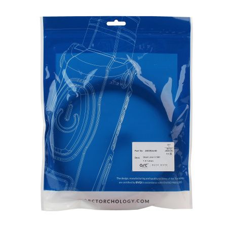 AM2524-50 Направляющий канал Arc 1,0-1,2 мм 5 метров (стальная спираль с литым ниппелем в красной оплётке) (MIG/MAG)