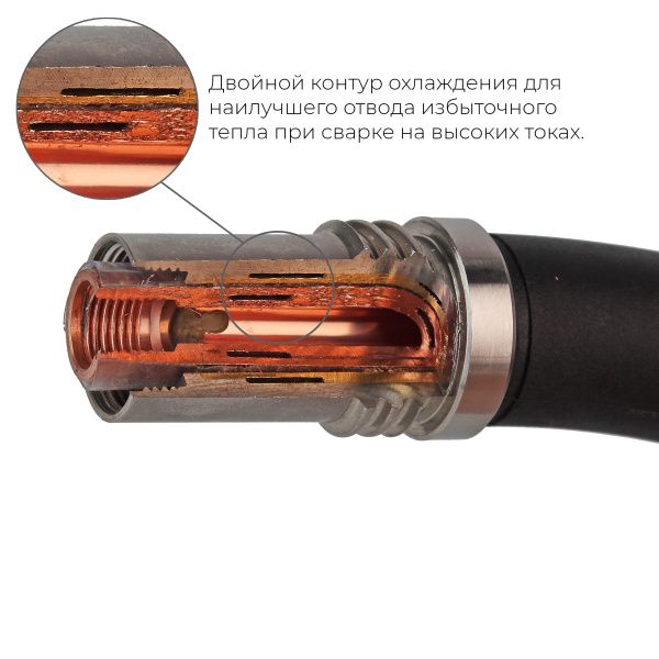 Сварочная полуавтоматическая горелка Parker SGB 605W с двойным контуром охлаждения 3 метра (MIG/MAG)