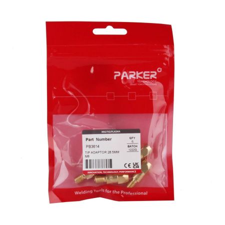 PB3614 Вставка под наконечник Parker М8 латунная 28,5 мм (MIG/MAG)