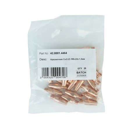 TRM42.0001.4464.10 Контактный наконечник TRM М6 1,2 L24,0 CuCrZr под Fronius (MIG/MAG)