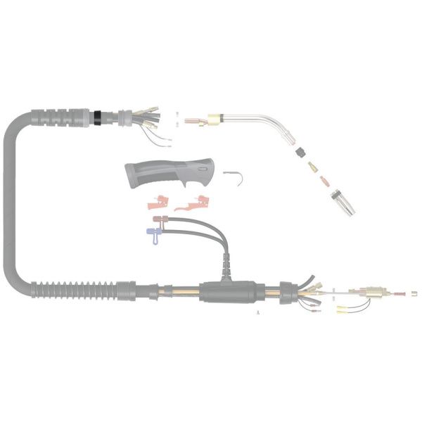 PG3235 Зажим брезентовой оплетки Parker для горелок SGB / MMB / DMB (MIG/MAG)