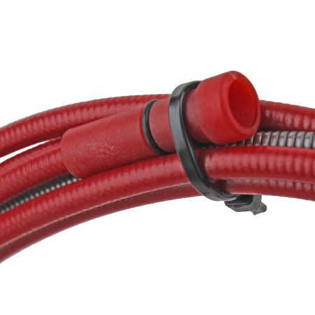 AM2524-50 Направляющий канал Arc 1,0-1,2 мм 5 метров (стальная спираль с литым ниппелем в красной оплётке) (MIG/MAG)