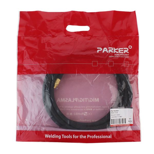PS5515-40 Силовой кабель Parker 4 метра для полуавтоматических горелок с жидкостным охлаждением 555W / 605W (MIG/MAG)