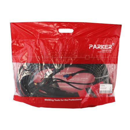 Сварочная аргонодуговая горелка Parker SGT 225F с гибким гусаком, головой SGT 18, разъёмом с резьбой 1/4 BSP и системой One TIG 4 метра для TIG сварки в среде аргона