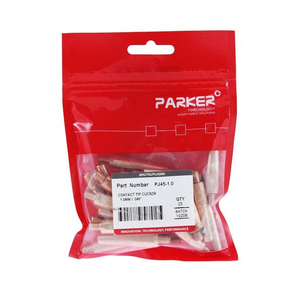 PJ45/1.0 Контактный наконечник Parker М6 1,0 L45,0 CuCrZr (MIG/MAG)